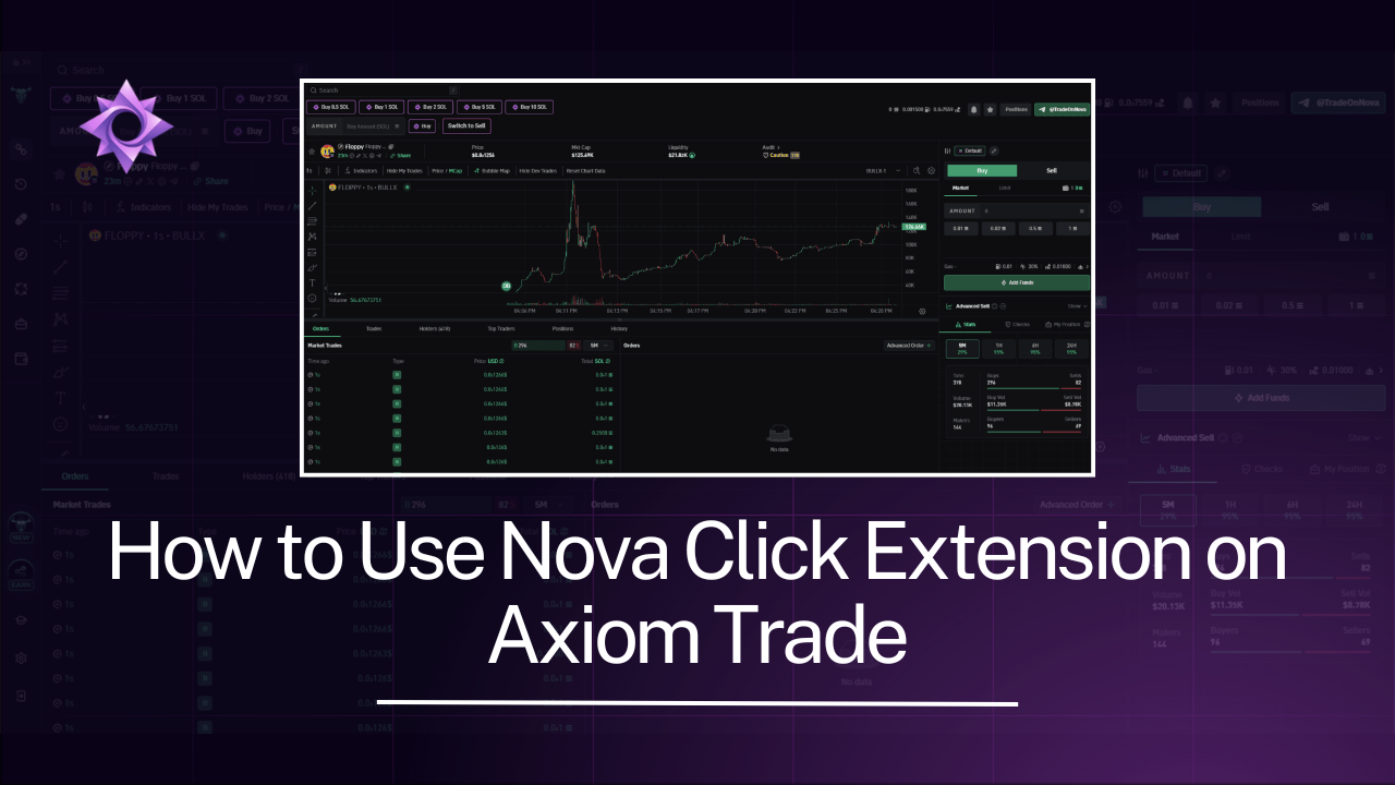 How to Use Nova Click Extension on Axiom Trade