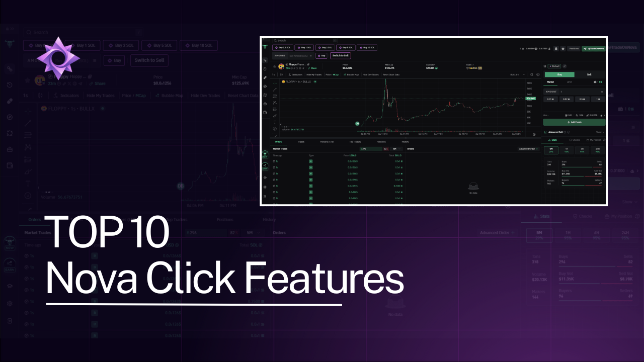 Top 10 Nova Click Features (Solana Bot & Extension)